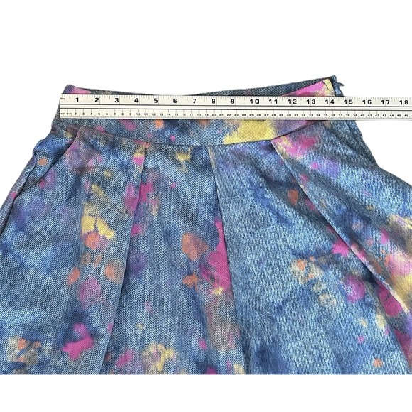 Nylon Apparel Women's‎ Pants Wide Leg Palazzo Festival Paint Splatter Art Medium - Picture 2 of 11